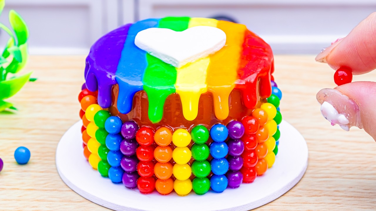 How To Make Rainbow Cake Recipe – Amazing Colorful Chocolate Cake Decorating ASMR 🌈 | Dreamy Cake