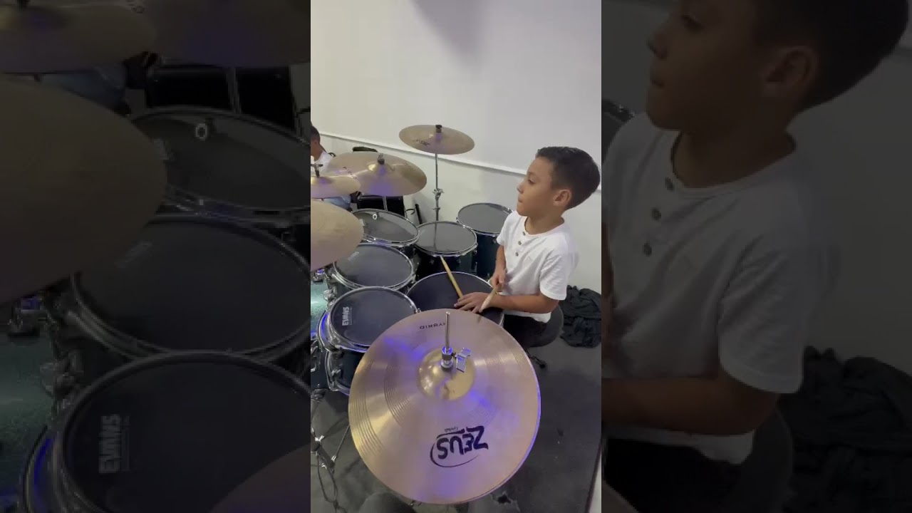 Justo és senhor Matheus na bateria.