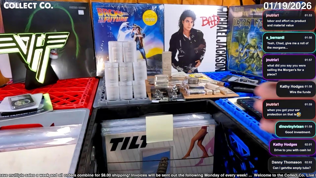 LIVE Vinyl Record Sale (Monday, 01/19/2026)