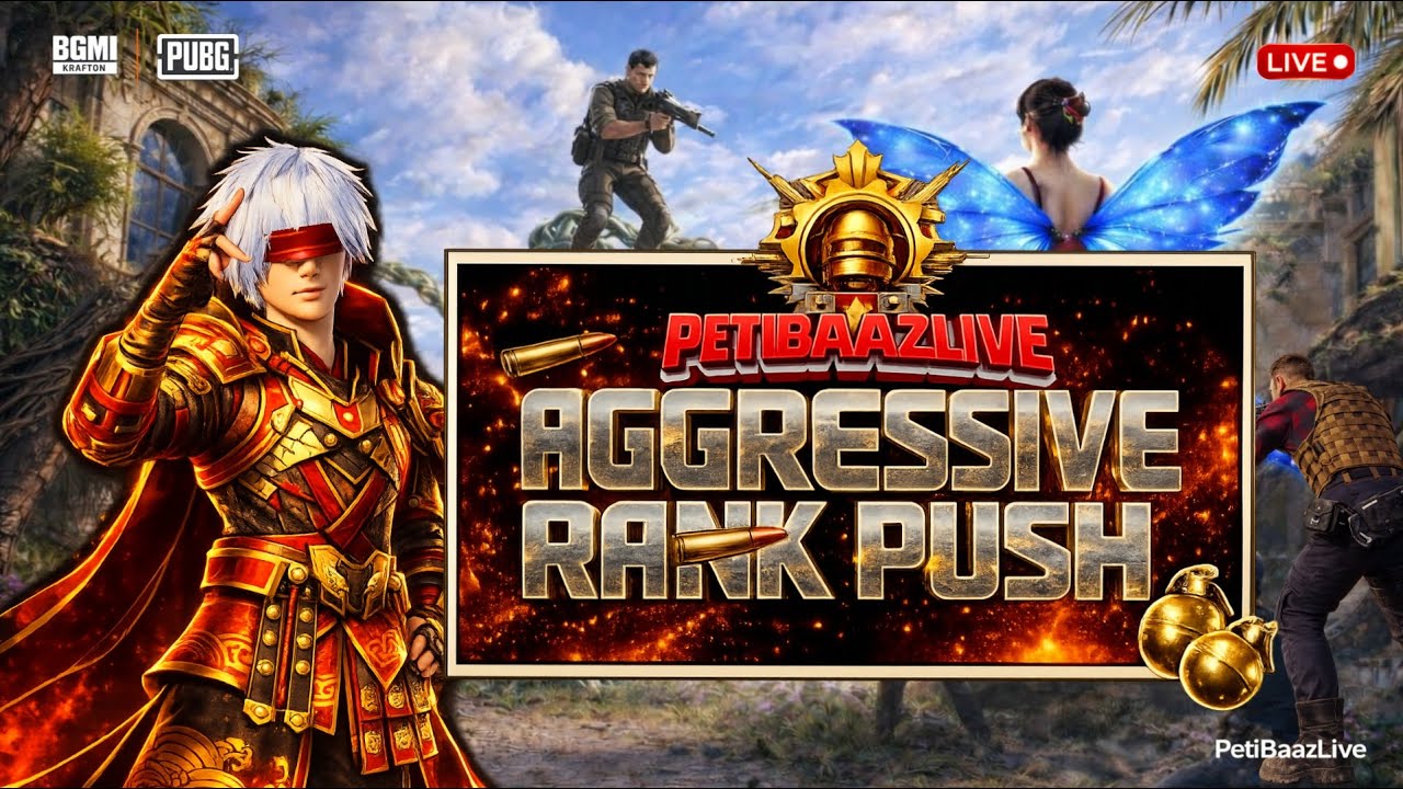 BGMI 4.2 RANK  PUSH | GAREEB LIVE STREAM | PetiBaazLive | Giveawa #bgmi  #pubgmobile #pubg #freefire