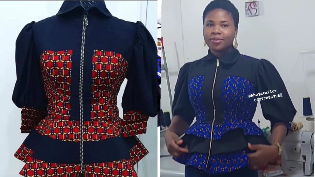 How to cut and sew blouse with front zip and yoke #Princessdart #bustier
