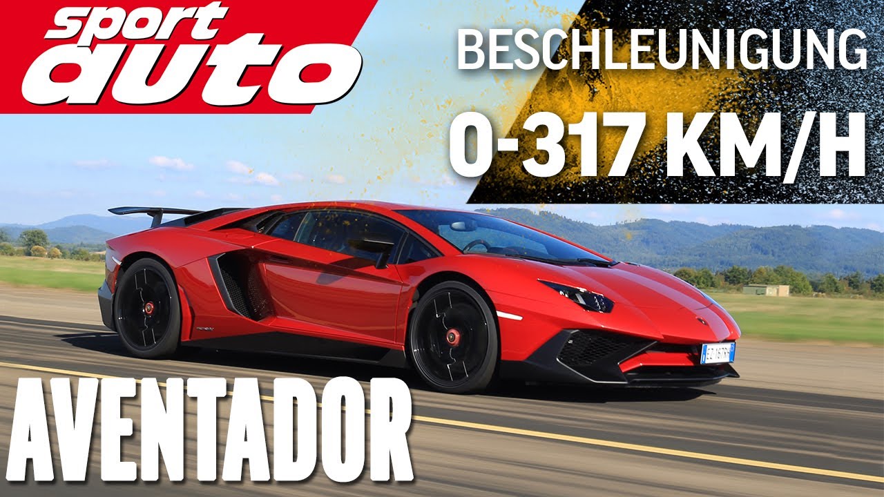 Lambo Aventador LP 750-4 SV 0-300 km/h-0 Highspeed Braking