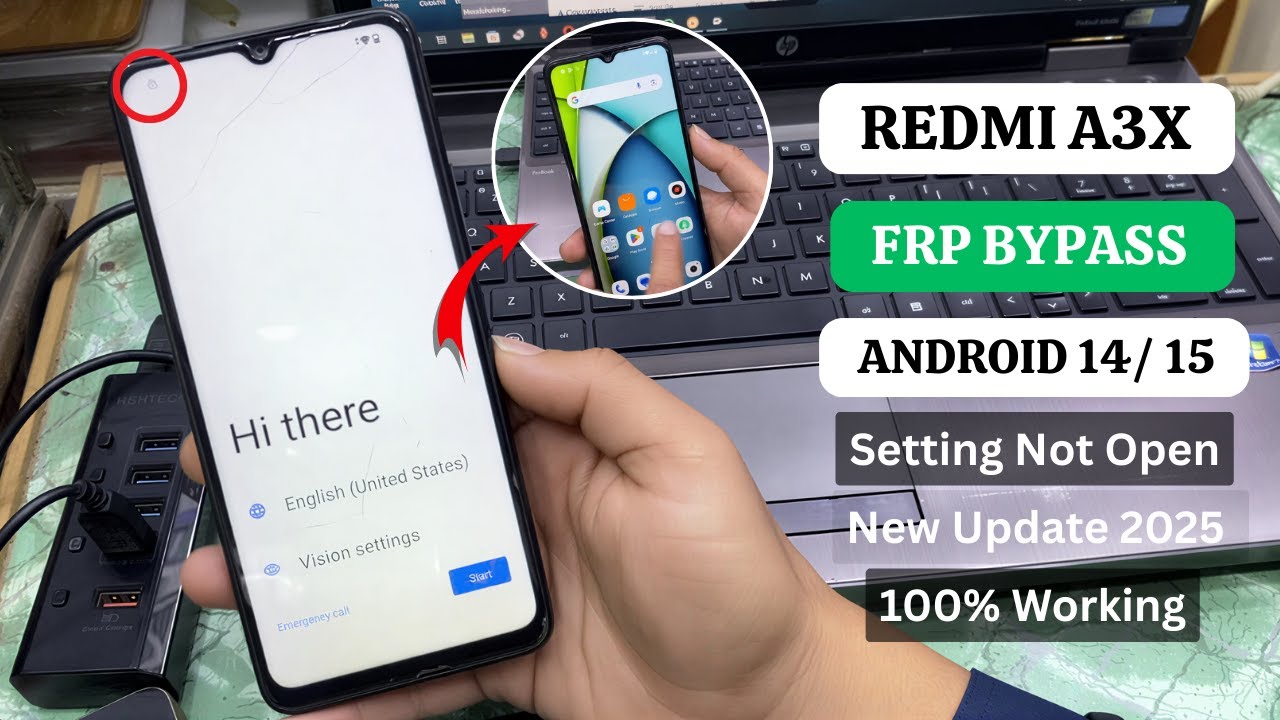 Redmi A3x GOOGLE/FRP Bypass Without PC: New Method 100% Working | Redmi A3x Google Account Remove