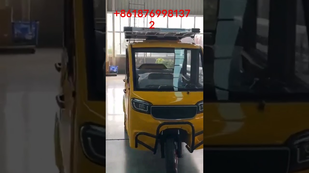 5 persons and solar power tricycle.made in China.