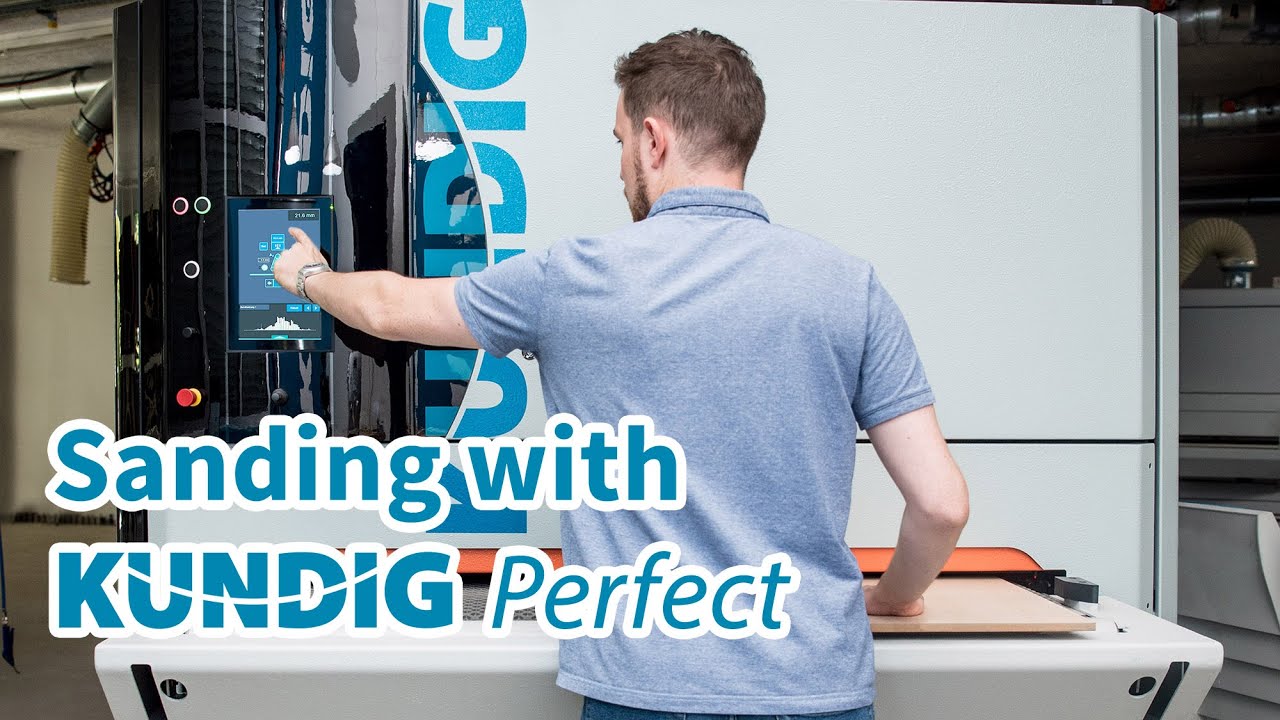 Fine sanding with KUNDIG Perfect wide belt sander