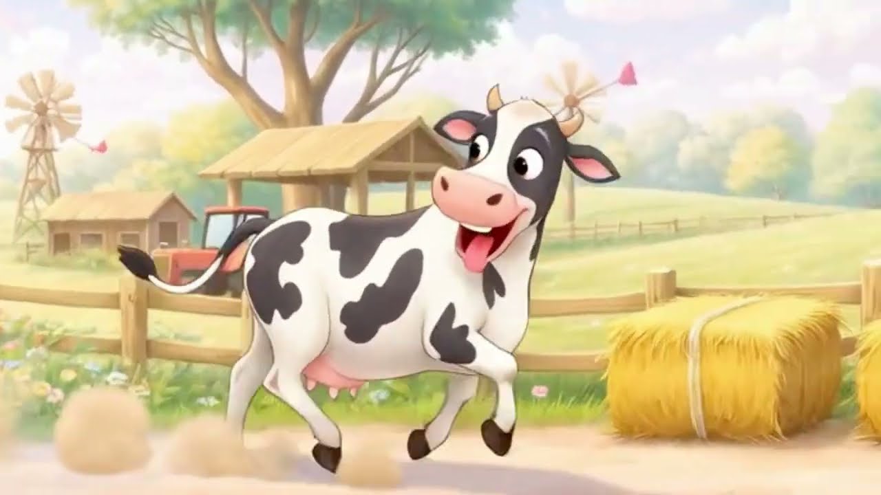 Свійські тварини для дітей.💖  Тварини на фермі.🐮🐷🐔🐴. Назви тварин.