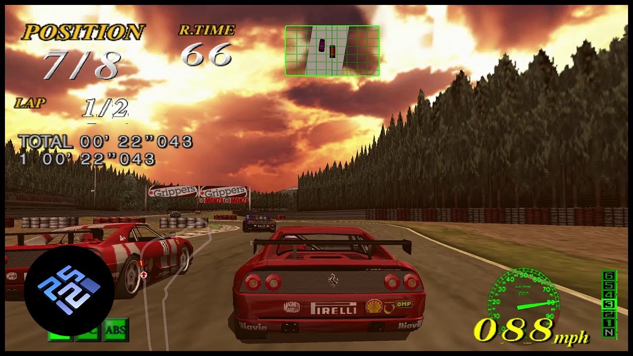 F355 Challenge (PS2) - Arcade Race on Monza - PCSX2 Emulation