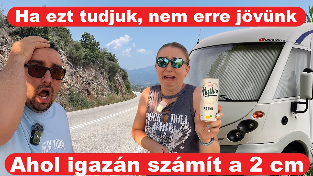 Itt tényleg csak őrültek mennek lakóautóval - Görögország, Lefkada lakóautóval