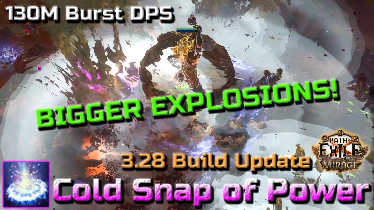 GIGANTIC UPDATE! Cold Snap of Power Hierophant Build - Mirage (3.28) Path of Exile Gameplay Trailer