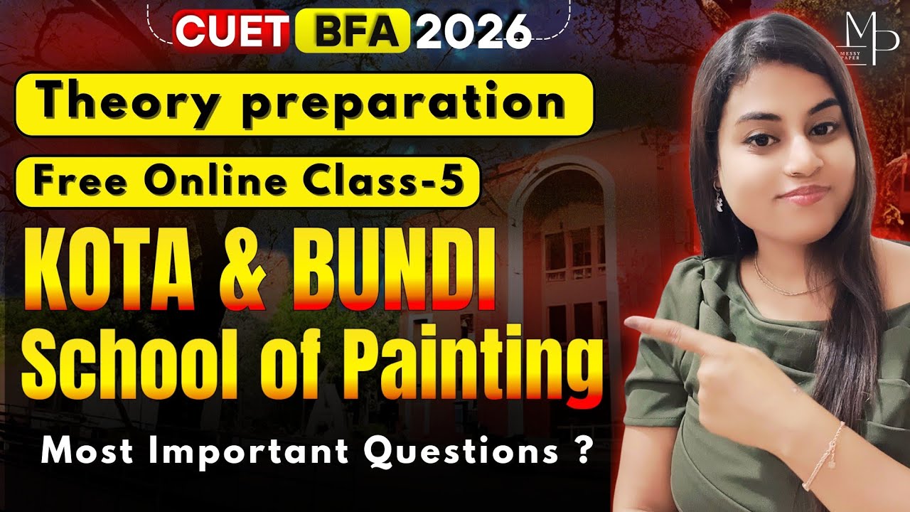 Rajasthani Shaili (Part-3)| NCERT Fine Art Class-12 | Kota & Bundi School | CUET BFA Entrance Exam| 