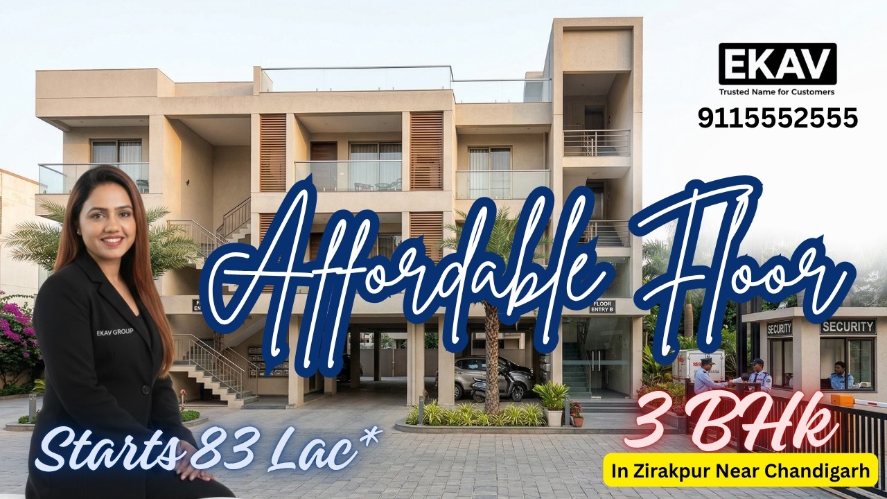 Affordable 3BHK Apartment Zirakpur | Semi-Furnished 80 Lacs | Prime Tricity Location