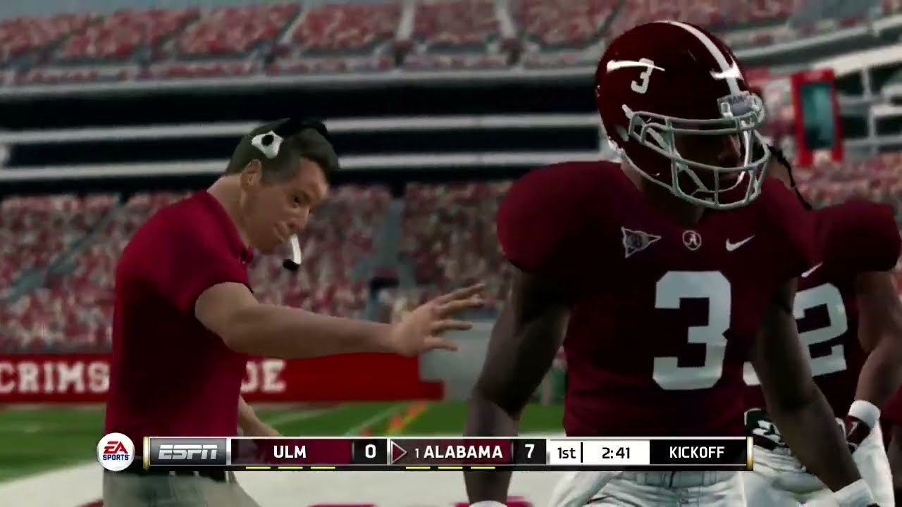 ULM vs Alabama - NCAA Football 26 - Updated 2025-26 Rosters Week 2 Sep 2 - 7