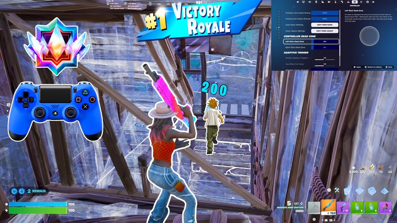 *New* Console Peterbot Controller Settings Fortnite Chapter 7 Season 3 PS5/PS4/XBOX/PC