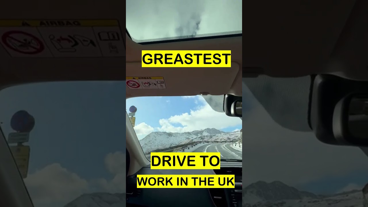 Driving up Snowdon in Snow 