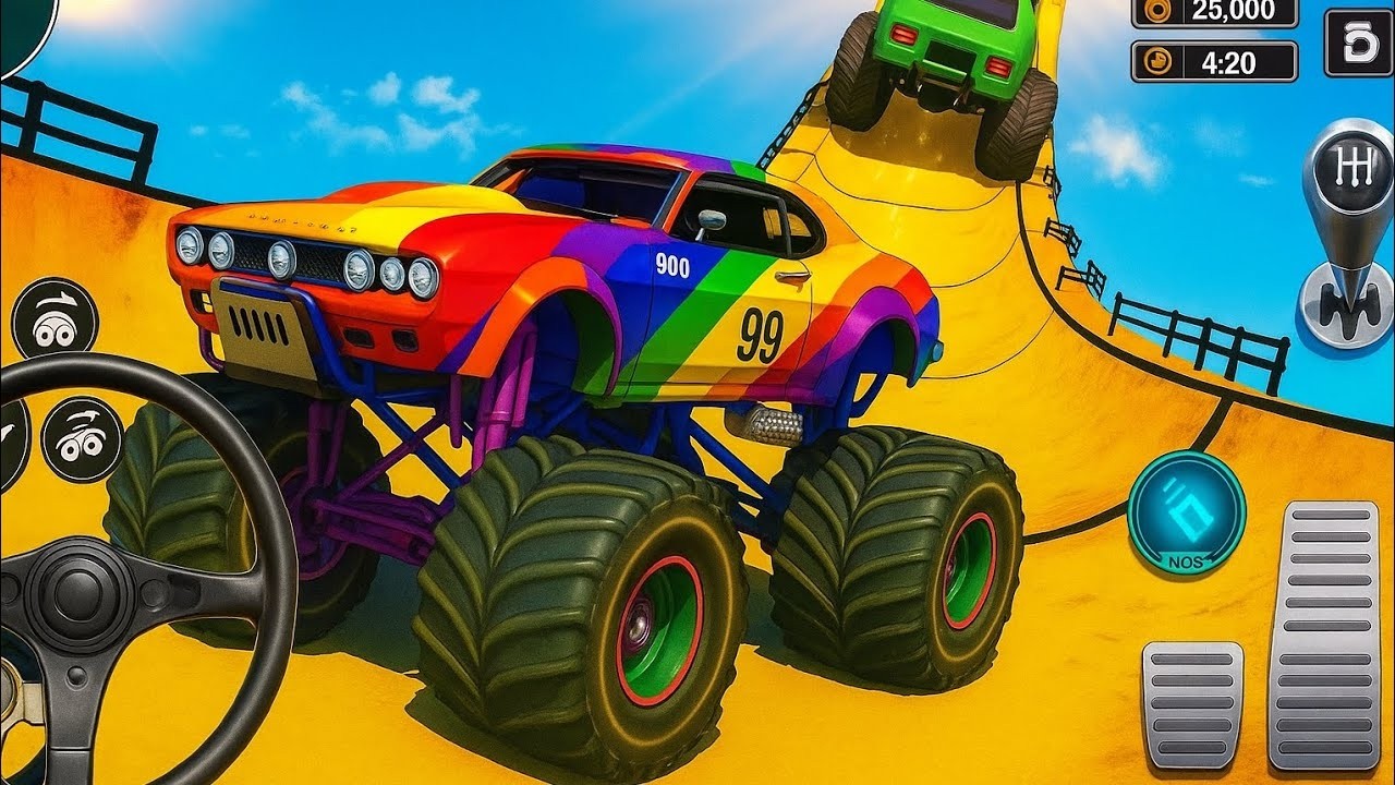 Monster Truck XT Airport Derby - Extreme GT Car Mega Ramp Impossible - Android GamePlay