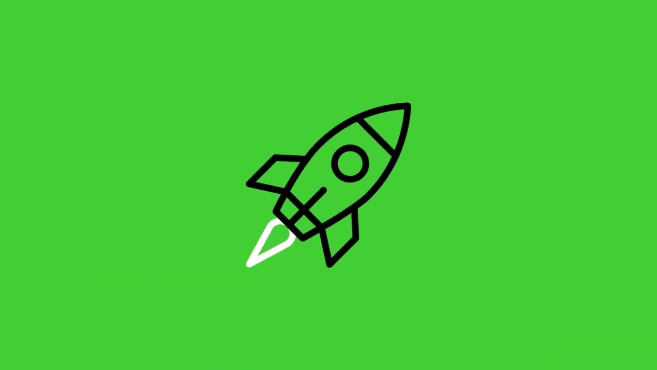 Rocket Animated Icons on Green Screen Background by @pixxeledge | HD | FREE DOWNLOAD