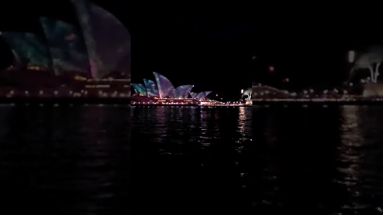 Beautiful Sydney Opera House | Vivid 2022 #vivid #travel #shorts