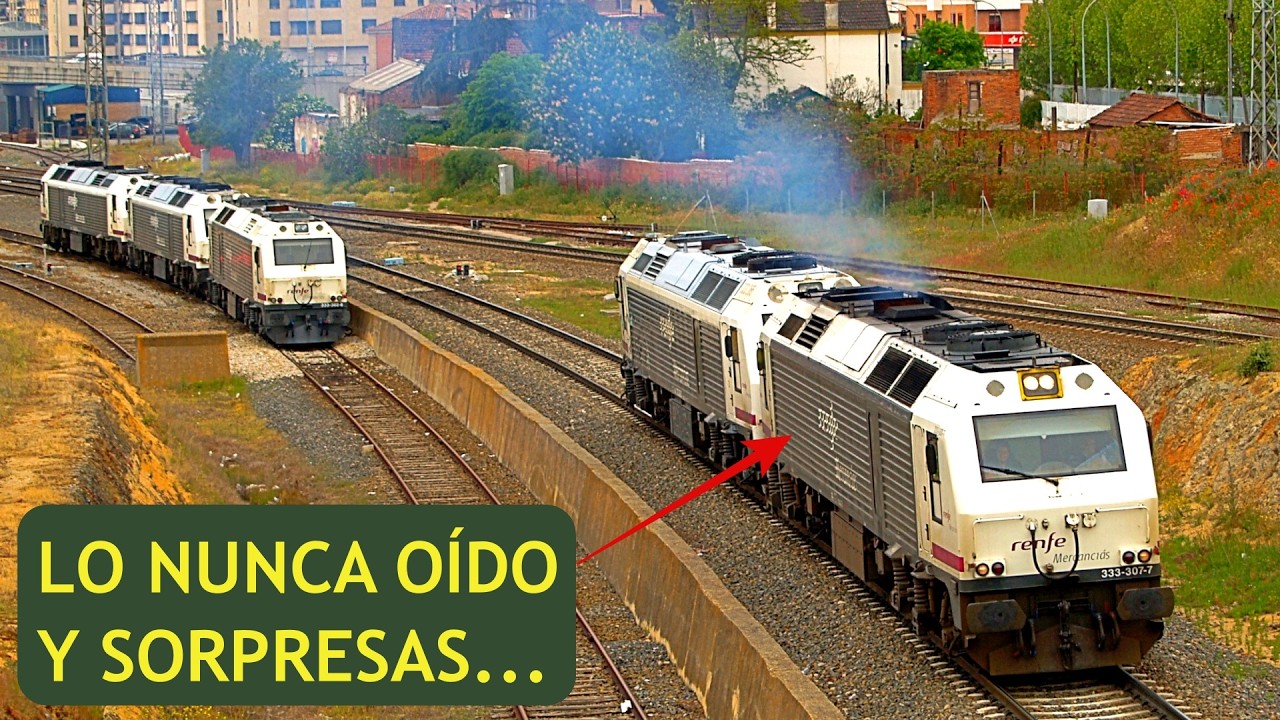 📽️¡PURO PODER DIÉSEL! 🔊 El Atronador Sonido de los Mercancías en España