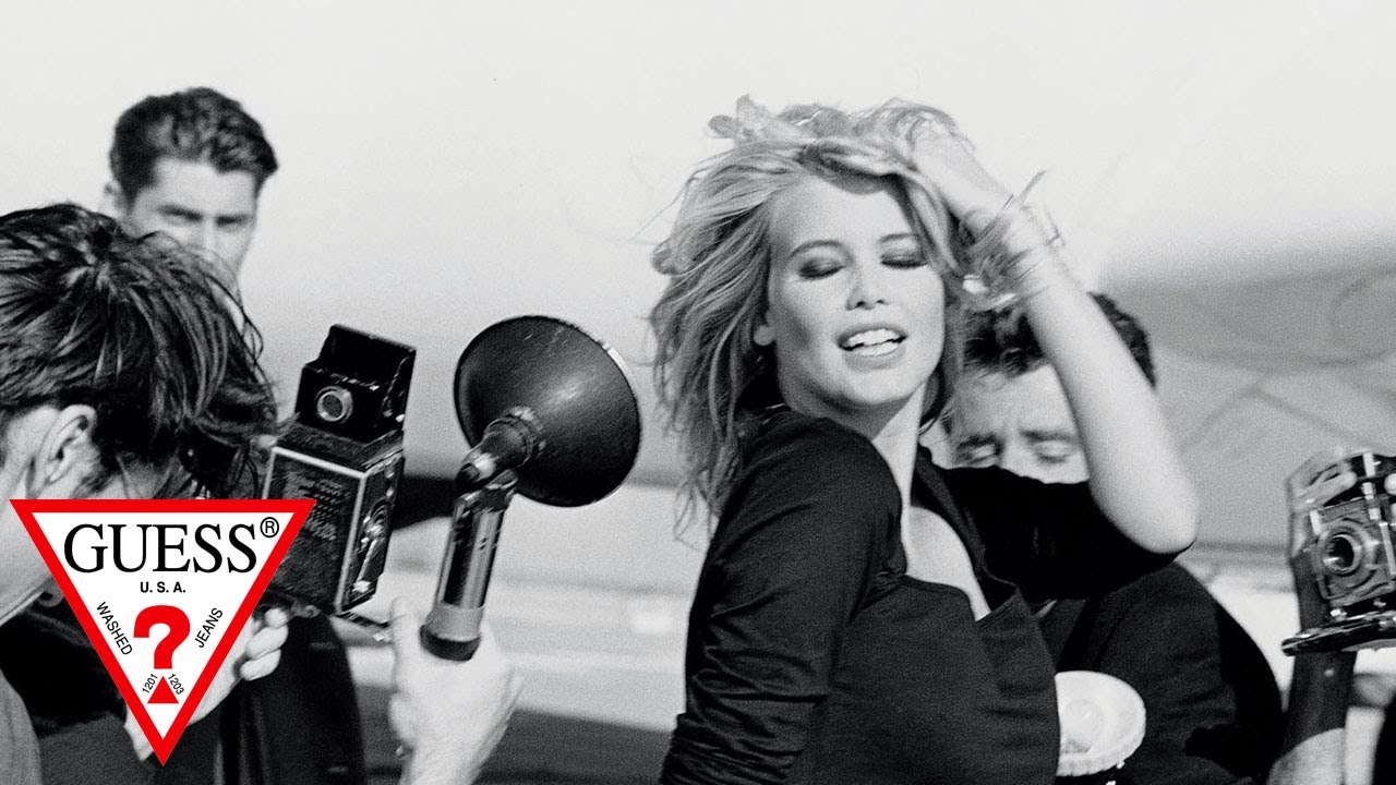 Claudia Schiffer 1991 Caf&eacute; Woman Fragrance Campaign