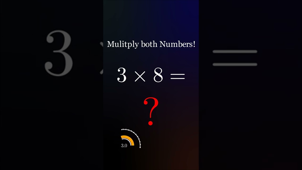 Multiplication 3 times 8
