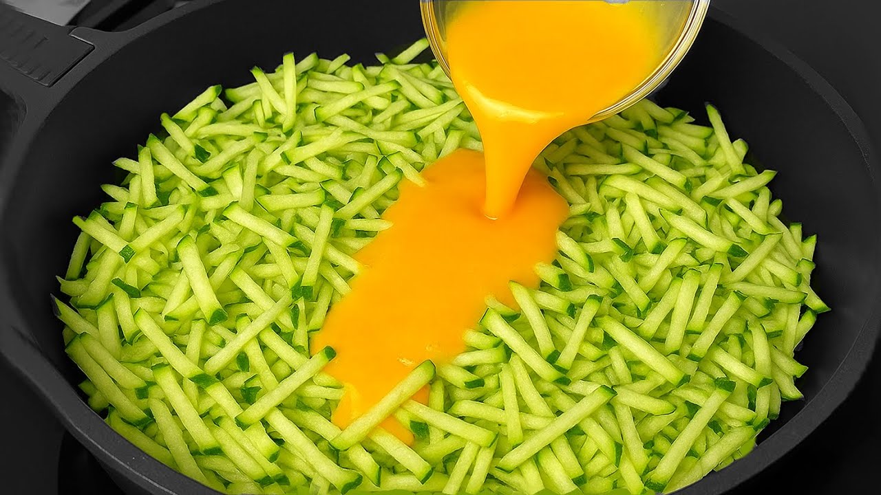 Ein einfaches Zucchini Rezept! Schmackhafter als Fleisch! Ich koche es ständig! In 10 Minuten!