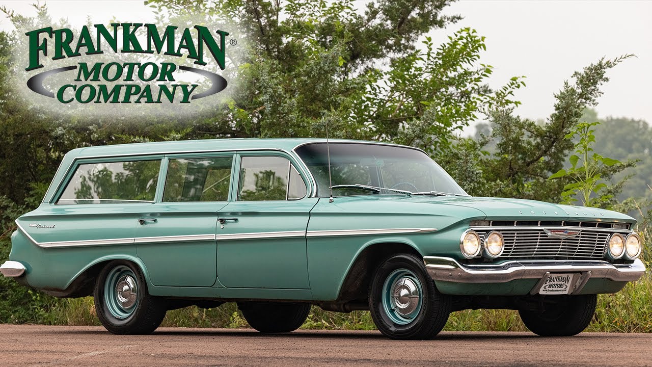 52K Mile 1961 Chevrolet Bel Air Parkwood Estate Wagon - Frankman Motor Company
