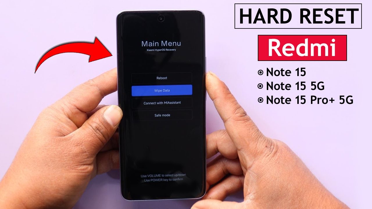 Hard Reset Redmi Note 15/Note 15 Pro+ Unlock Pattern/Pin/Password | Redmi Note 15 Factory Reset 2026