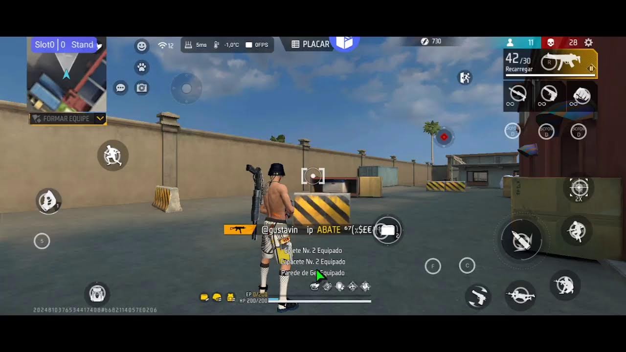 FREE FIRE cheio de fdp usando hack