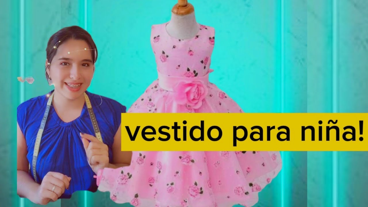 Patrónaje de hermoso vestido para niña