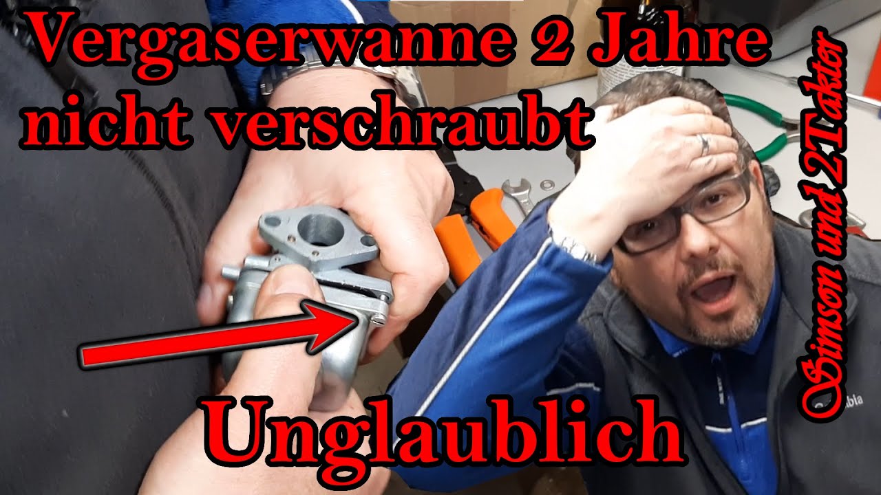Simson S51 Vergaser macht Probleme, Vergaser tropft, hoher Verbrauch, Wanne war nicht verschraubt.