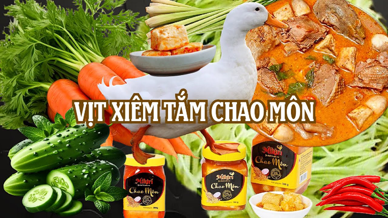 LĂN VÀO BẾP| Lộ tẩy công thức món Vịt Xiêm Tắm Chao Môn ngon bà chấy ai cũng khoái ăn #video #food