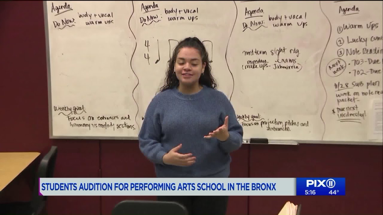 Students audition for performing arts school in the Bronx