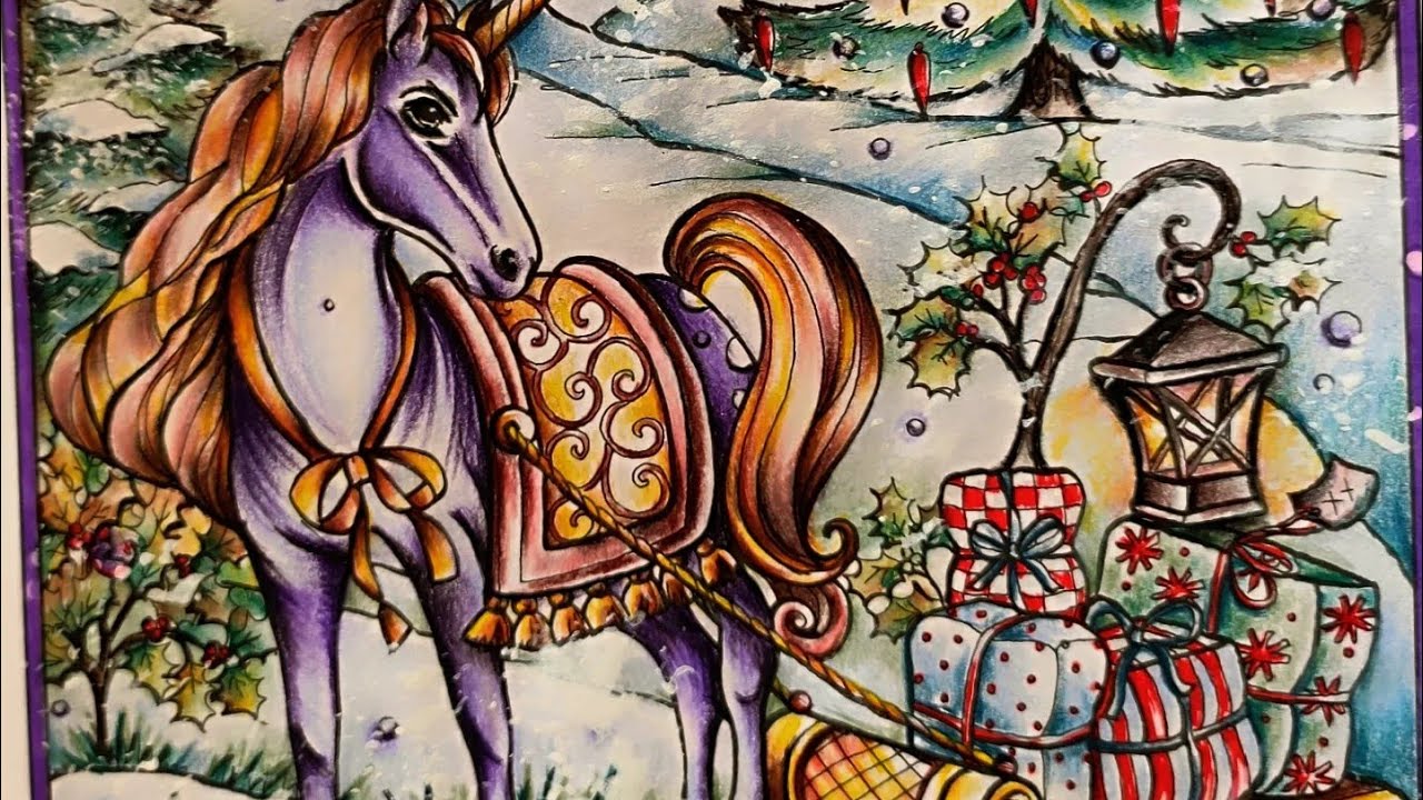Enchanted Christmas  by Teresa Goodridge | Neocolor II |Derwent  Lightfast Pencils|