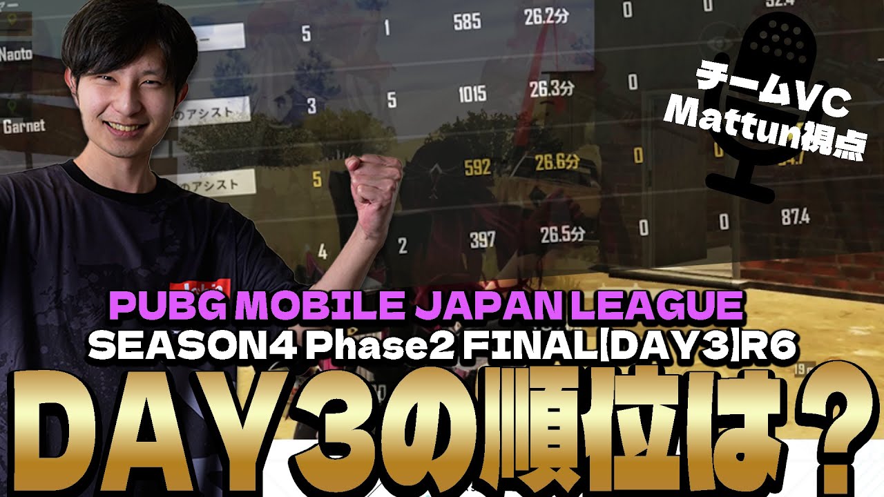 まさかの1日で4ドン勝目‼100p越えの伝説のDay3になったCAG【PMJL S4 P2 Match18 】【PUBGモバイル】