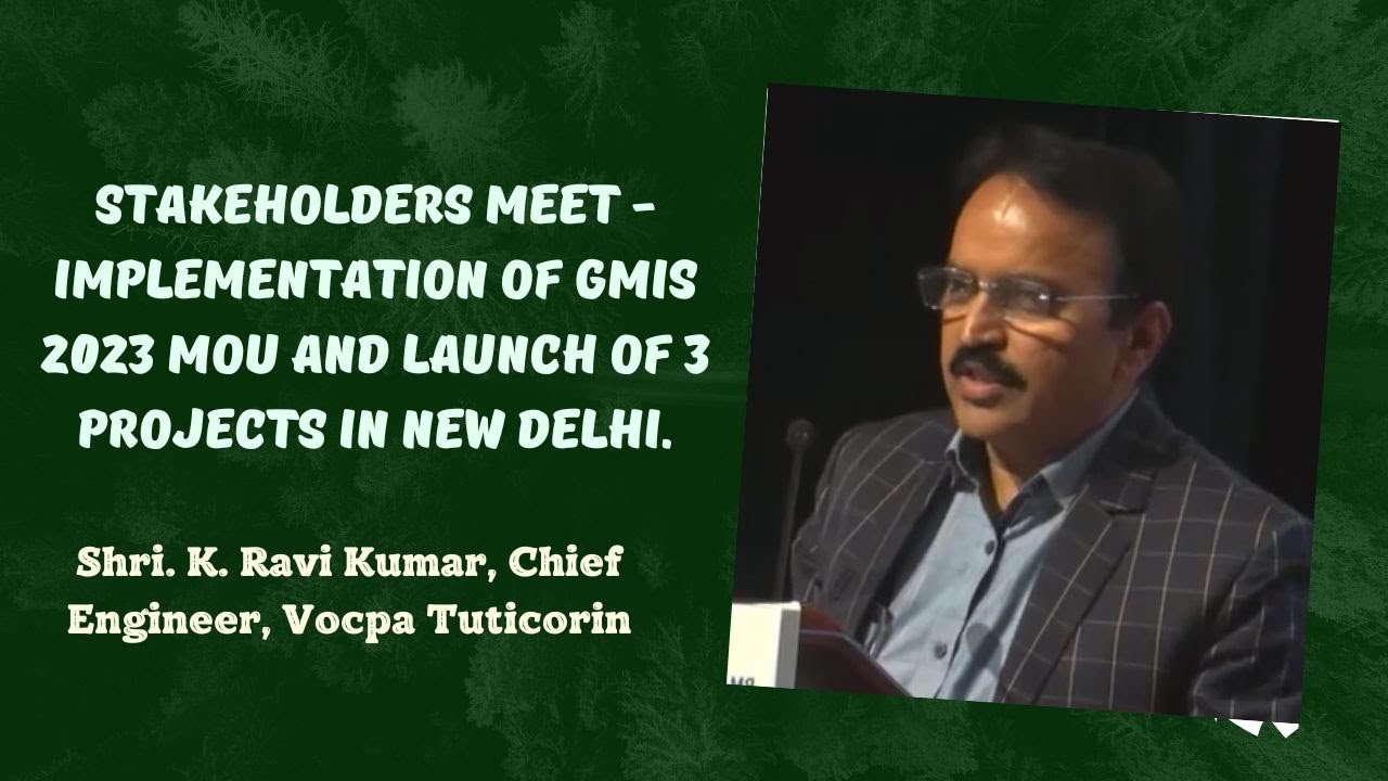 'Implementation of MoUs at GMIS 2023' by MoPSW- Shri P. L. Haranadh, IRTS, Chairman, Paradip Port