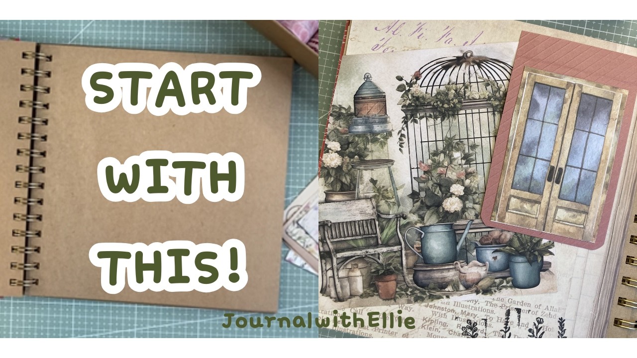 How to Start a Junk Journal Page | Beginner Friendly Tutorial