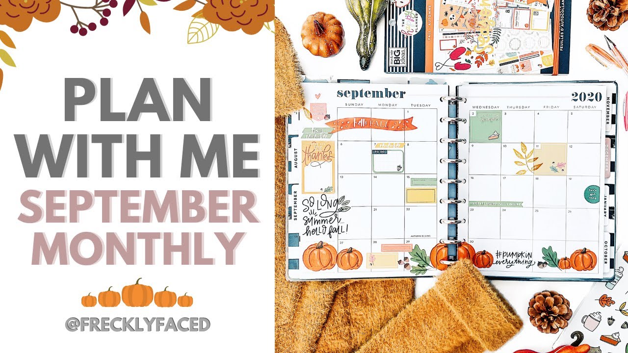 PLAN WITH ME! ~ SEPTEMBER MONTHLY 2020 ~ CLASSIC HAPPY PLANNER.