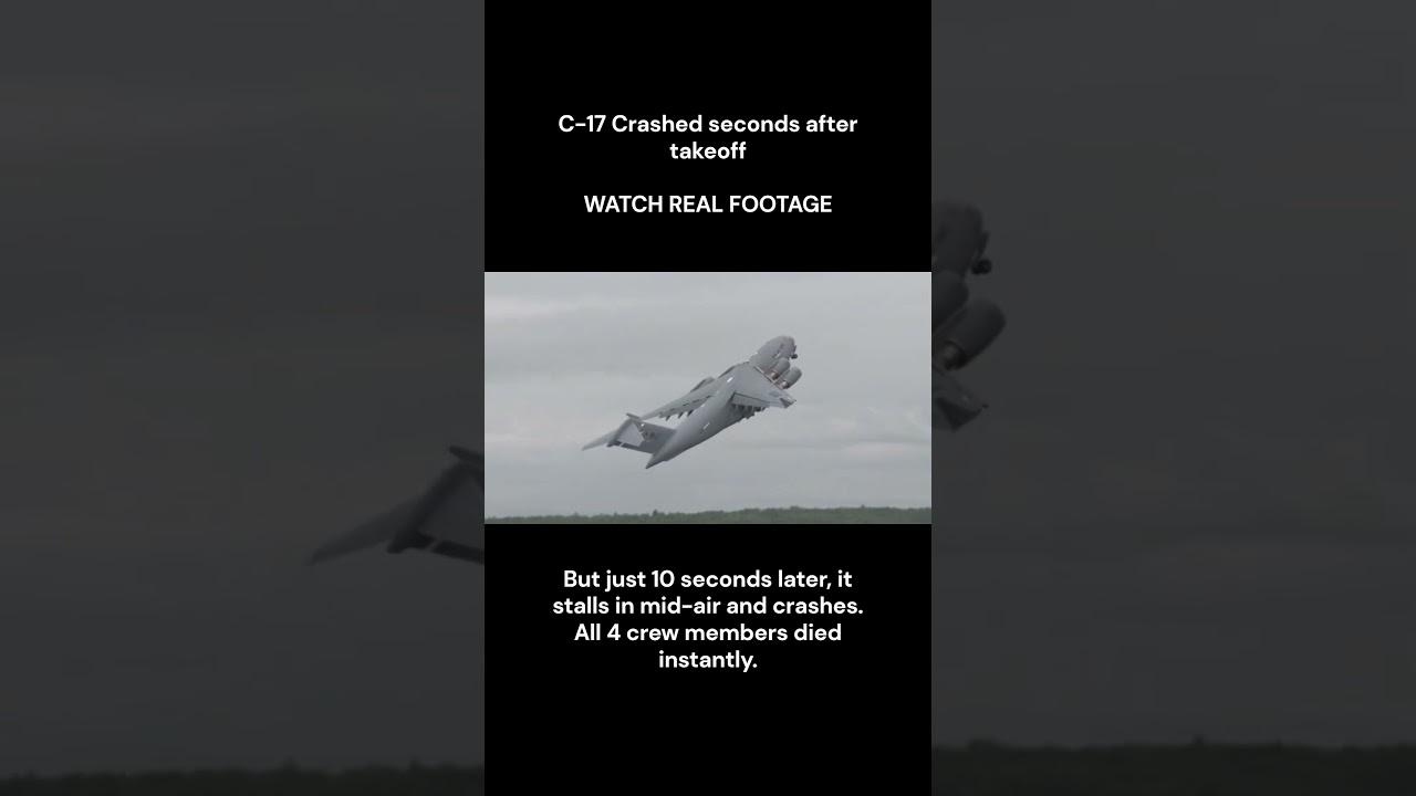 Caught on Camera: C-17 Military Plane Crash Explained