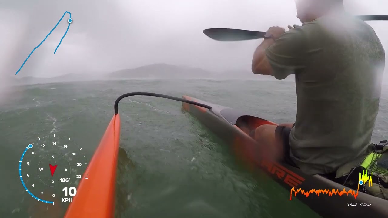 OC training at Waitangi   turn tail in a squall 27th Nov 2022