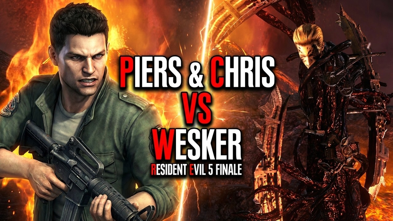 The Final Battle Piers & Chris vs Wesker! Resident Evil 5 Finale | Piers's Requieum