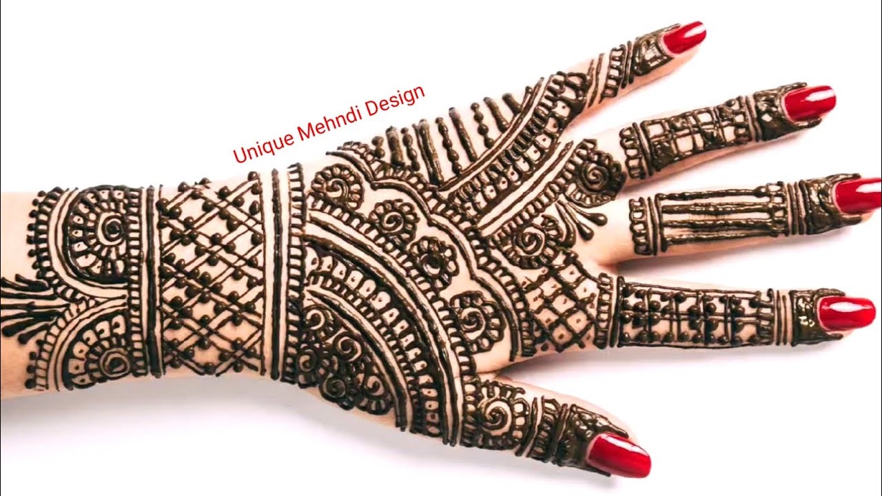 Beautiful Bridal Mehndi Design for Back Hand | Dulhan Mehndi Art | Step-by-Step Unique Mehndi Design