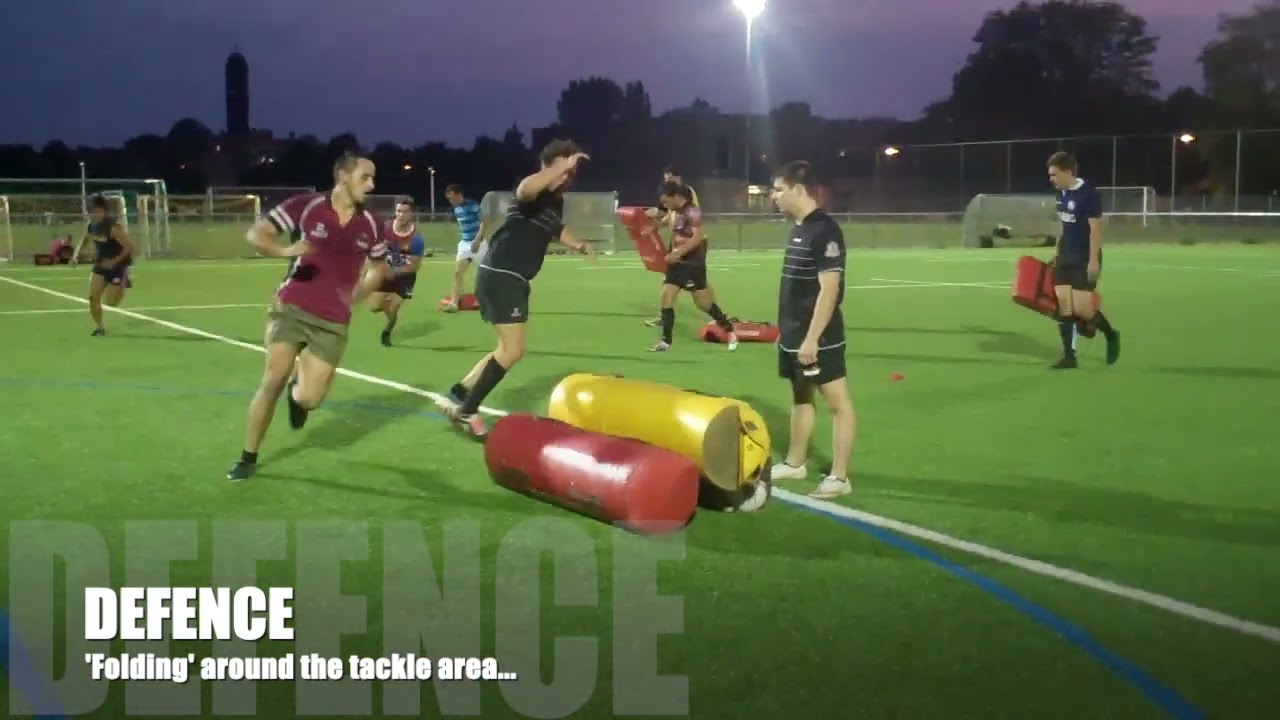 DEFENCE 'Folding' around the tackle area