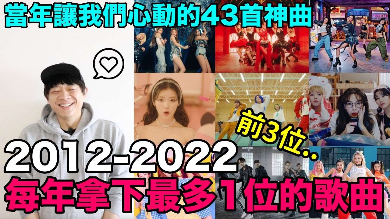 2012-2022每年拿下最多1位的43首KPOP神曲｜DenQ