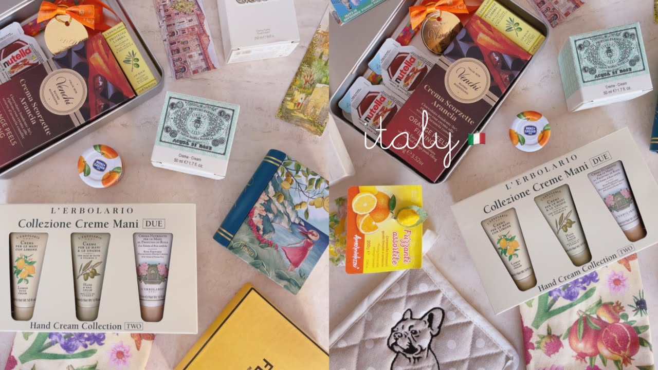 what I bought in italy | souvenirs, skincare, chocolate, lemon candy