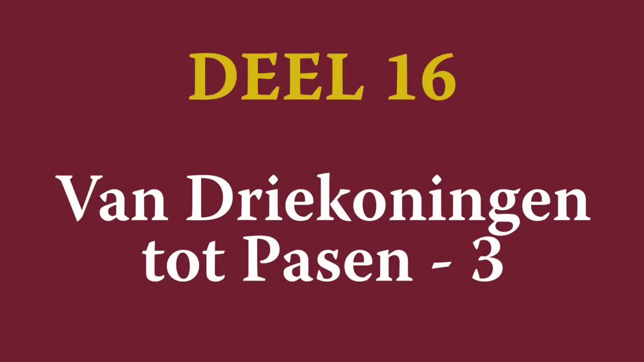 Improviseren voor organisten - Deel 16 | Van Driekoningen tot Pasen - 3 | Jos van der Kooy