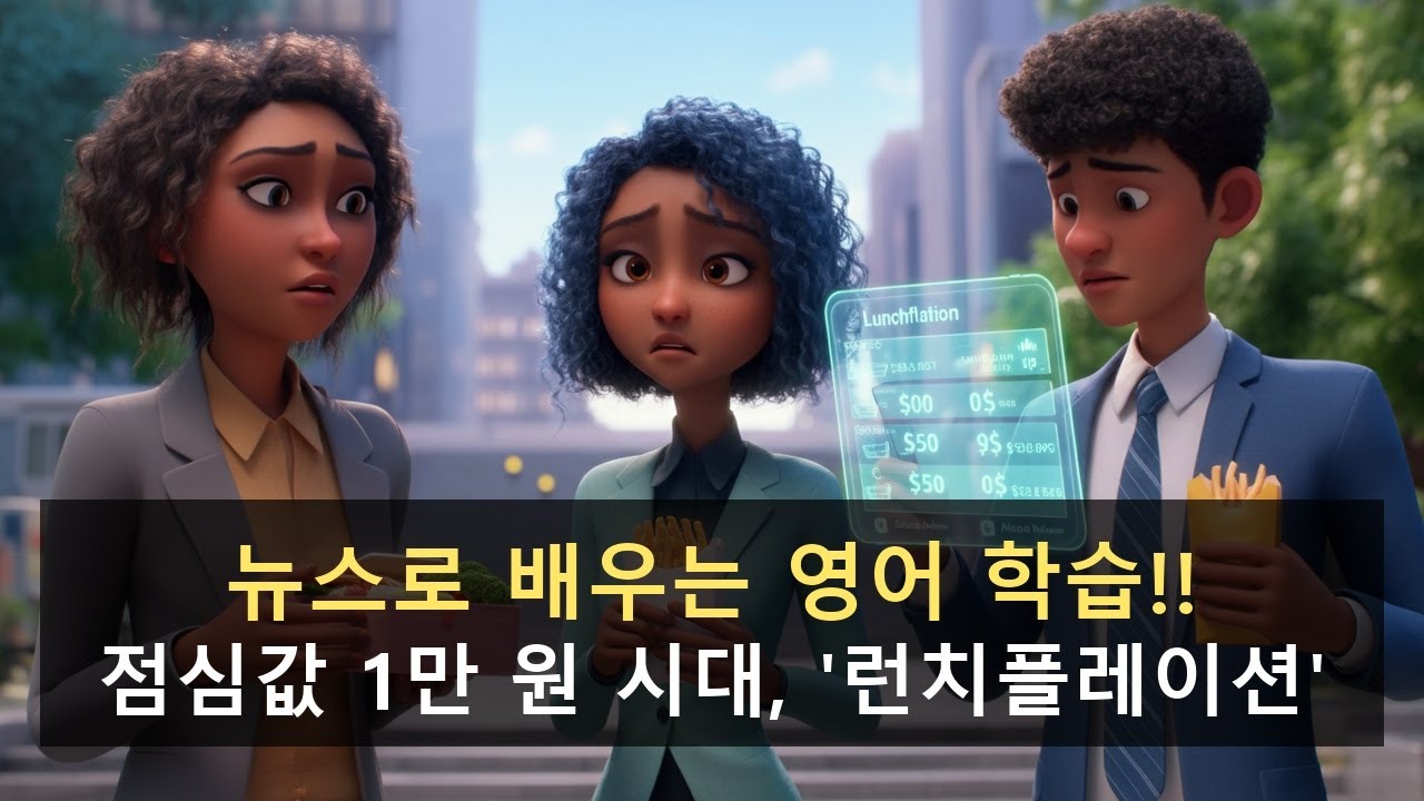 [영어 뉴스 듣기] 점심값 1만 원 시대, '런치플레이션' |10분 반복 훈련|영어 회화