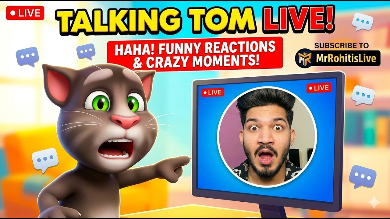 Funny moments & Fun Part 12 | LIVE Talking TomGameplay#shortlive #shortsfeed