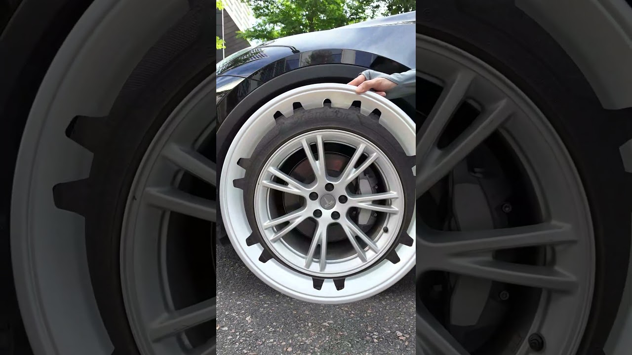 HOW TO FIX CURB RASH | Rim Protector For Tesla Model Y 19-Inch Gemini Wheel Silver Color Effect