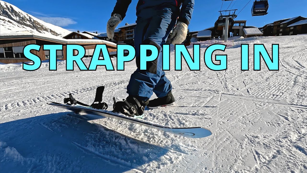 HOW TO STRAP IN WITHOUT SITTING DOWN