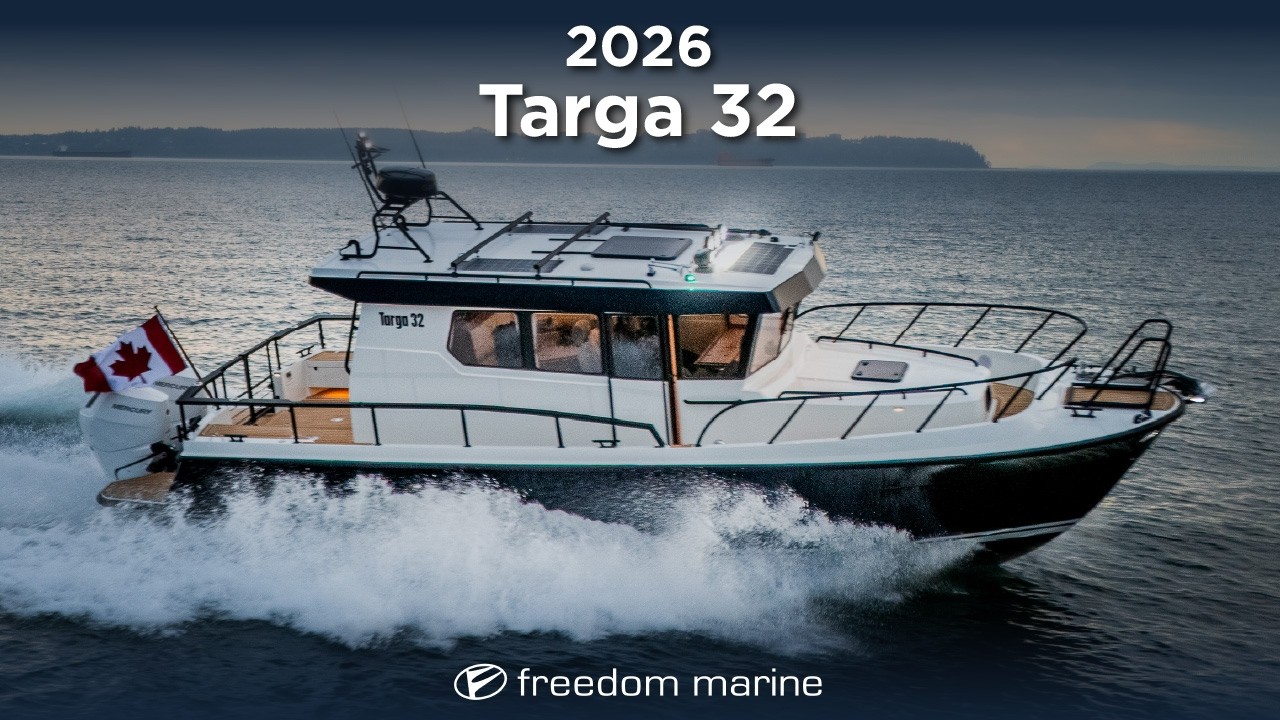 Targa 32 OB | First one in Western Canada | Vancouver | Twin Mercury V10